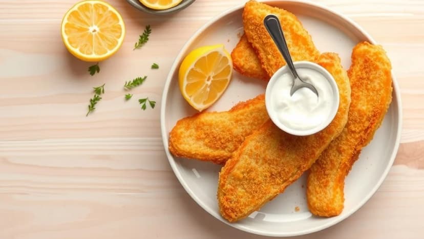 Kall sås till panerad fisk som smakar underbart