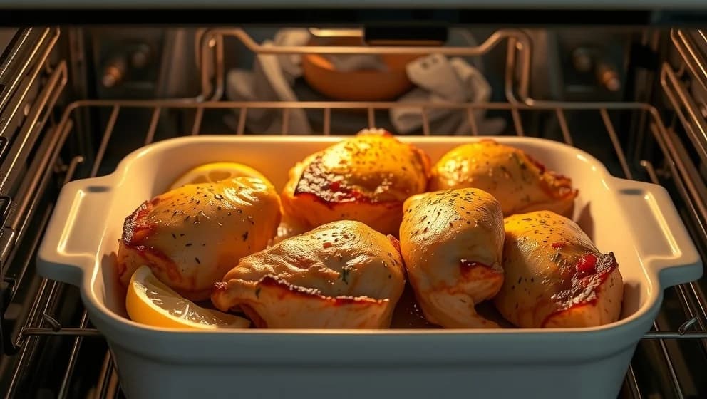 Kycklingfilé i ugn vid 200 grader