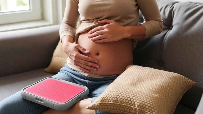 Ont i nedre delen av magen hos kvinnor