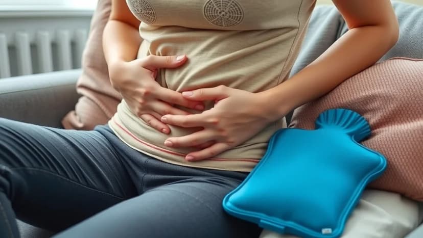 Ont i vänster sida av magen långt ner