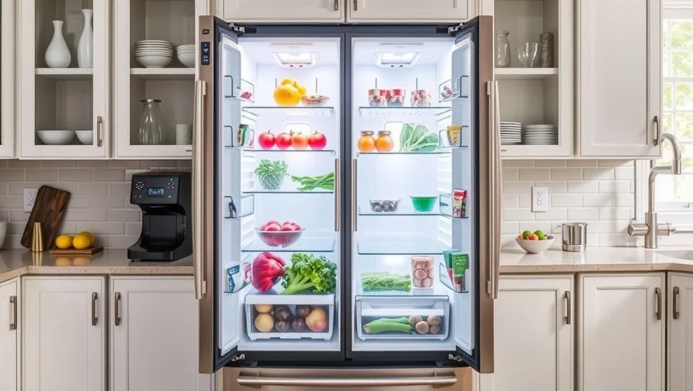 Vad är en side by side kyl frys