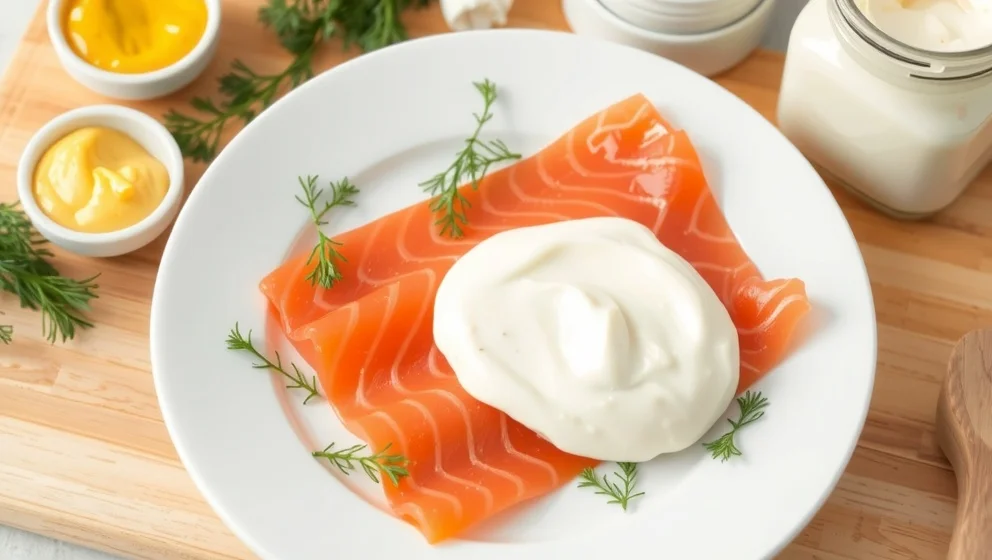Supergod sås till varmrökt lax på fem minuter