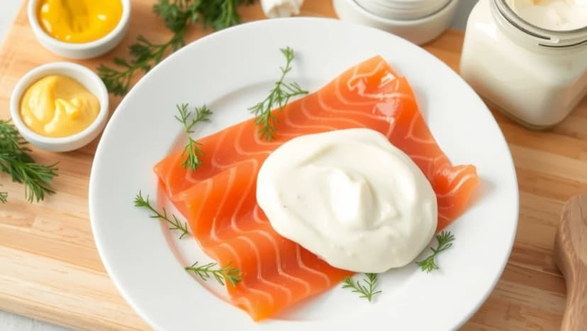 Supergod sås till varmrökt lax på fem minuter